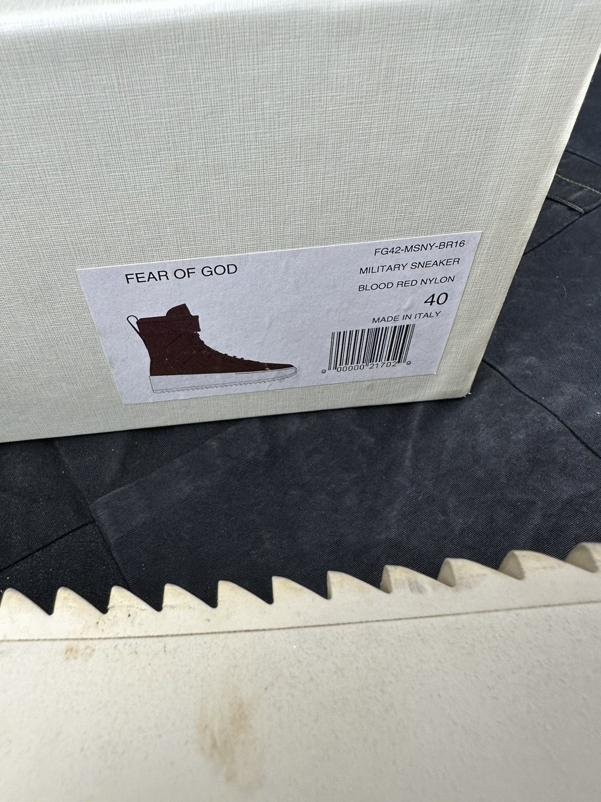 Fear of God 4th Red Military Sneaker Sample Size US 7 / EU 40 - 8 Thumbnail
