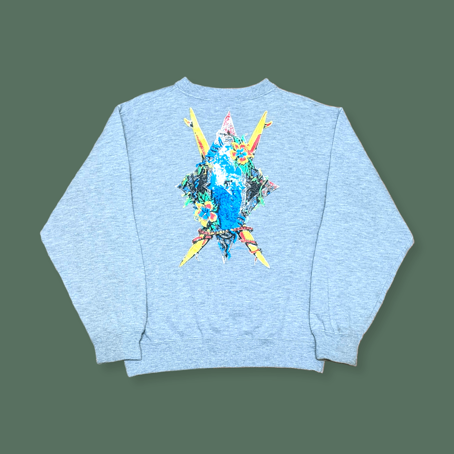 Billabong × Vintage Vintage 90s Pepe USA International Surfboards Sweatshirt Size US S / EU 44-46 / 1 - 2 Thumbnail