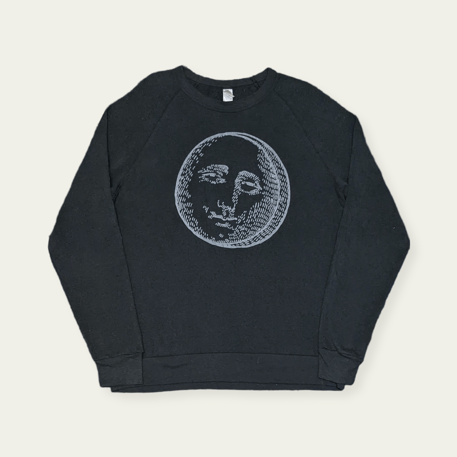 Alternative Apparel × Vintage Vintage Moon Face Artwork Essential Sweatshirt Size US M / EU 48-50 / 2 - 1 Thumbnail