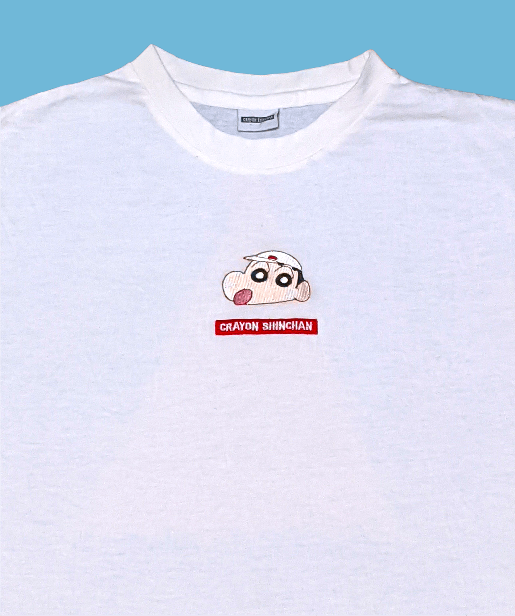 Vintage Crayon Shin Chan Small Embroidered Head T shirt