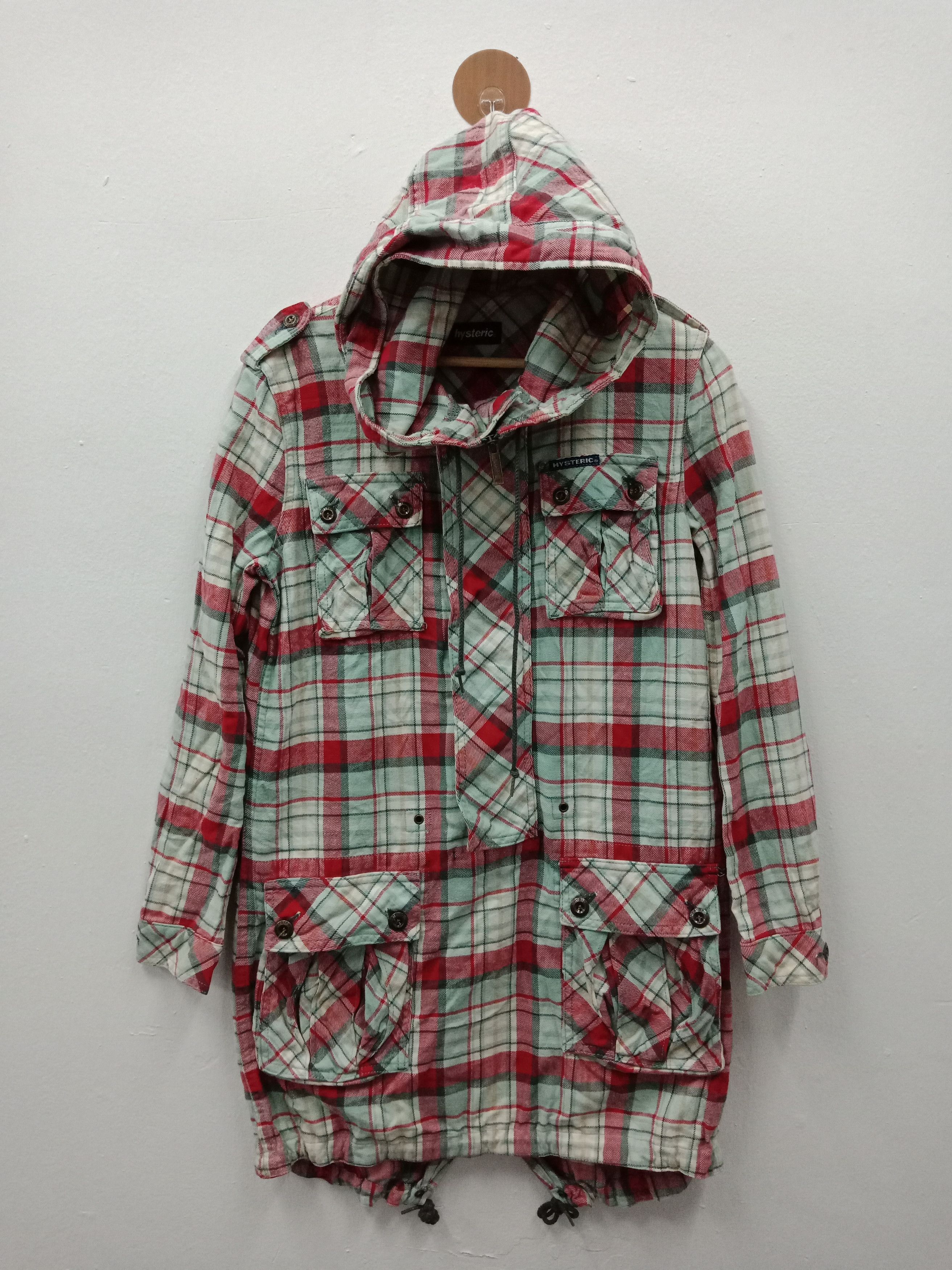 Hysteric Glamour Checker Fish Tail Hood