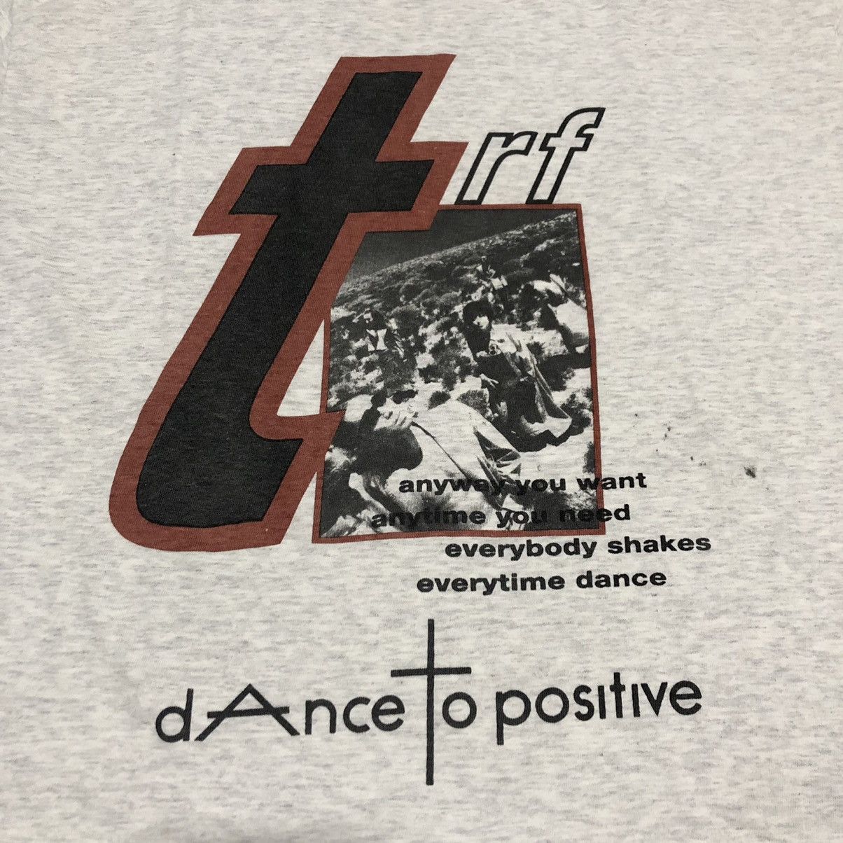 Band Tees × Vintage RARE ! Vintage 90s TRF dAnce to positive Tshirt Size US L / EU 52-54 / 3 - 2 Thumbnail