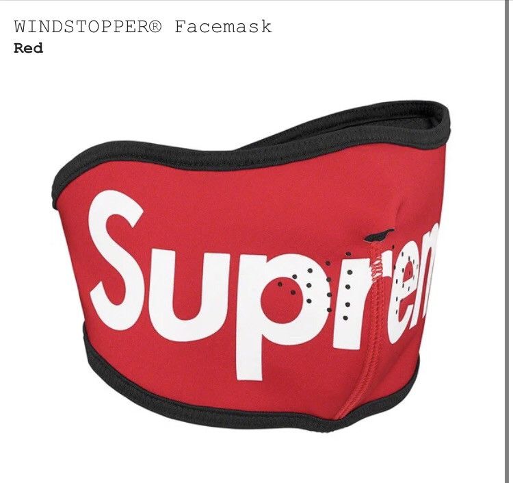 Supreme WINDSTOPPER Facemask Red