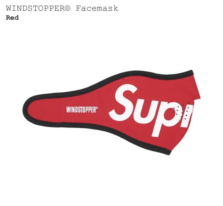 Supreme Supreme WINDSTOPPER face mask RED NEW | Grailed 