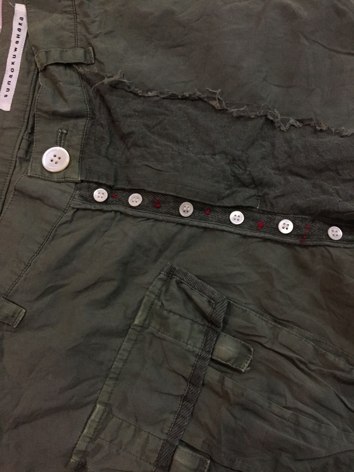 Issey Miyake Sunaokuwahara Army Pocket Back Cropped Style Size US 30 / EU 46 - 5 Thumbnail