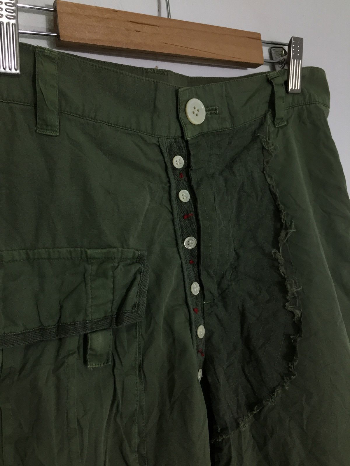 Issey Miyake Sunaokuwahara Army Pocket Back Cropped Style Size US 30 / EU 46 - 8 Thumbnail