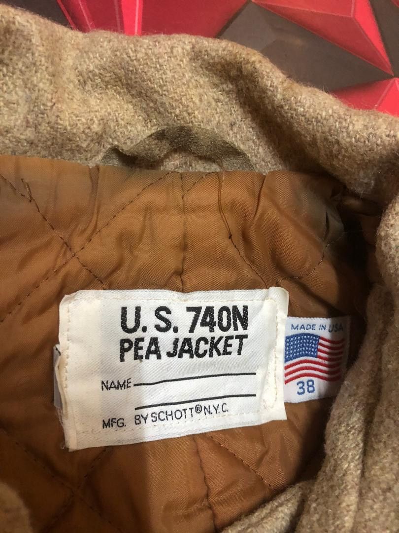 Schott WINTER COAT Vintage Pea Jacket US 740N by Schott USA Size US M / EU 48-50 / 2 - 7 Thumbnail