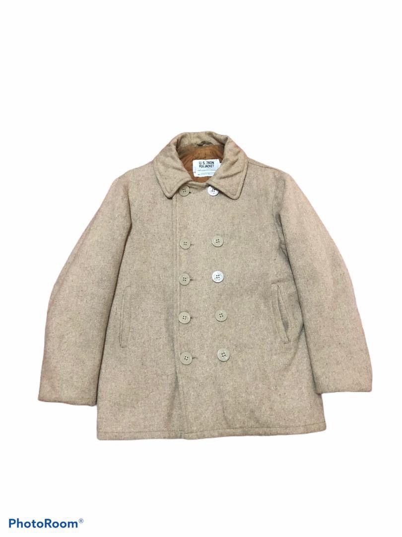Schott WINTER COAT Vintage Pea Jacket US 740N by Schott USA Size US M / EU 48-50 / 2 - 1 Thumbnail