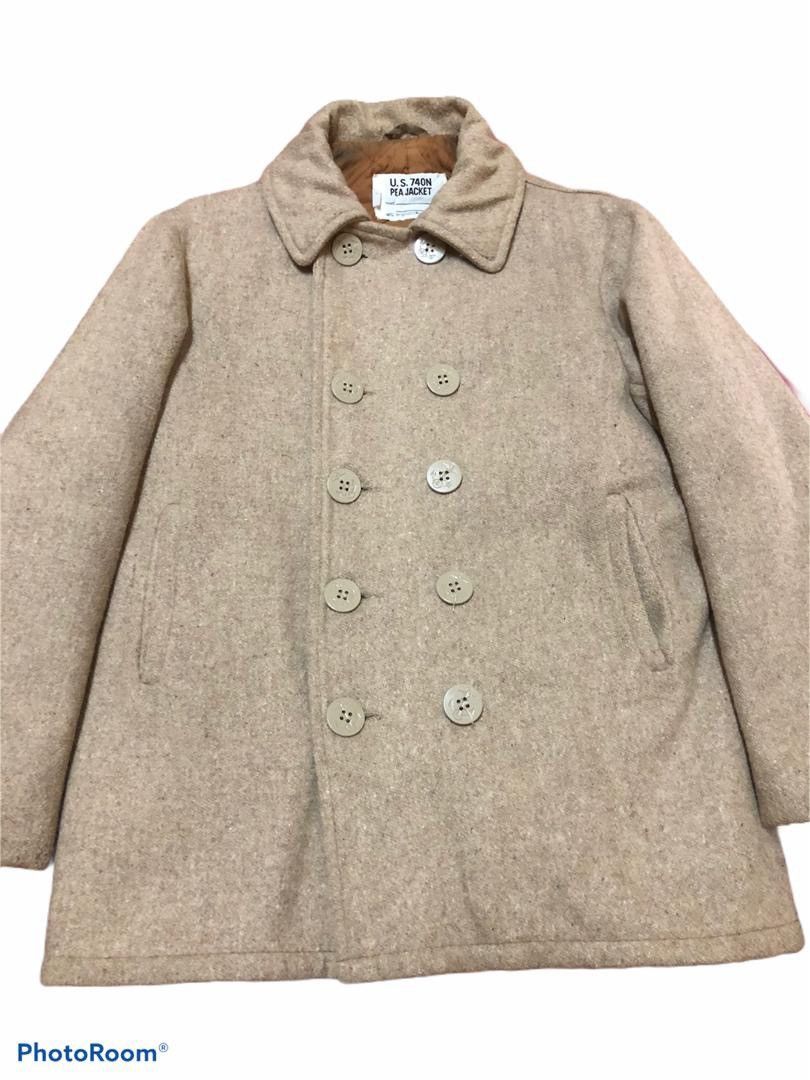 Schott WINTER COAT Vintage Pea Jacket US 740N by Schott USA Size US M / EU 48-50 / 2 - 2 Thumbnail