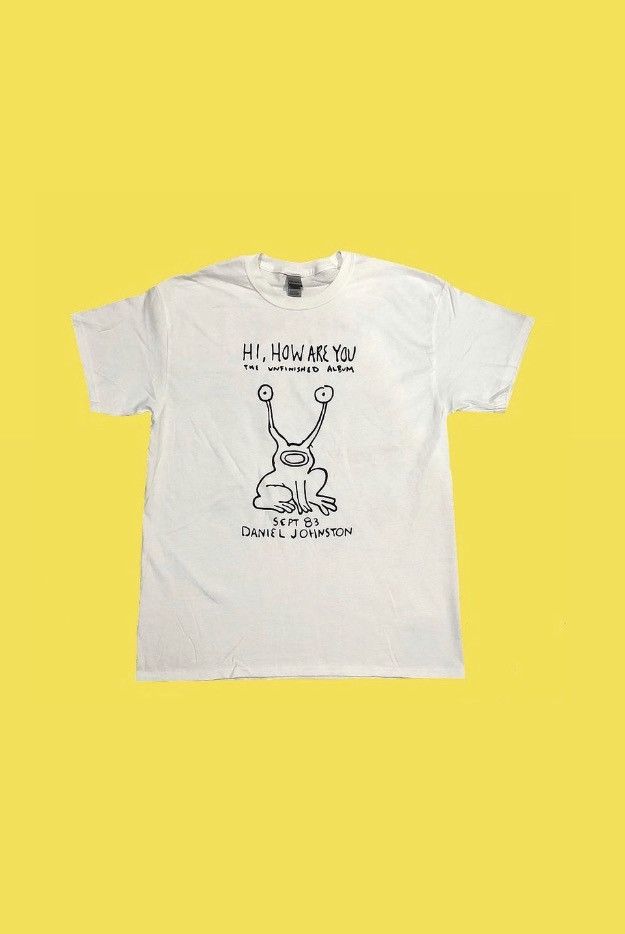 Vintage (L) Daniel Johnston White T-shirt | Grailed