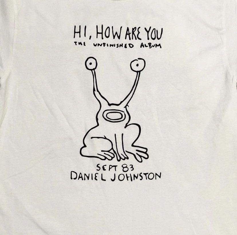 Vintage (L) Daniel Johnston White T-shirt | Grailed