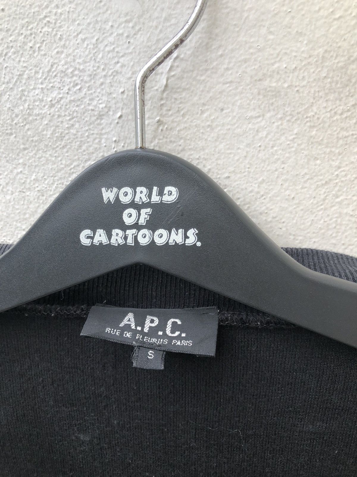 A.P.C. Vintage A.P.C. Faded Black Corduroy Round Neck Zip Sweater Size US S / EU 44-46 / 1 - 14 Thumbnail