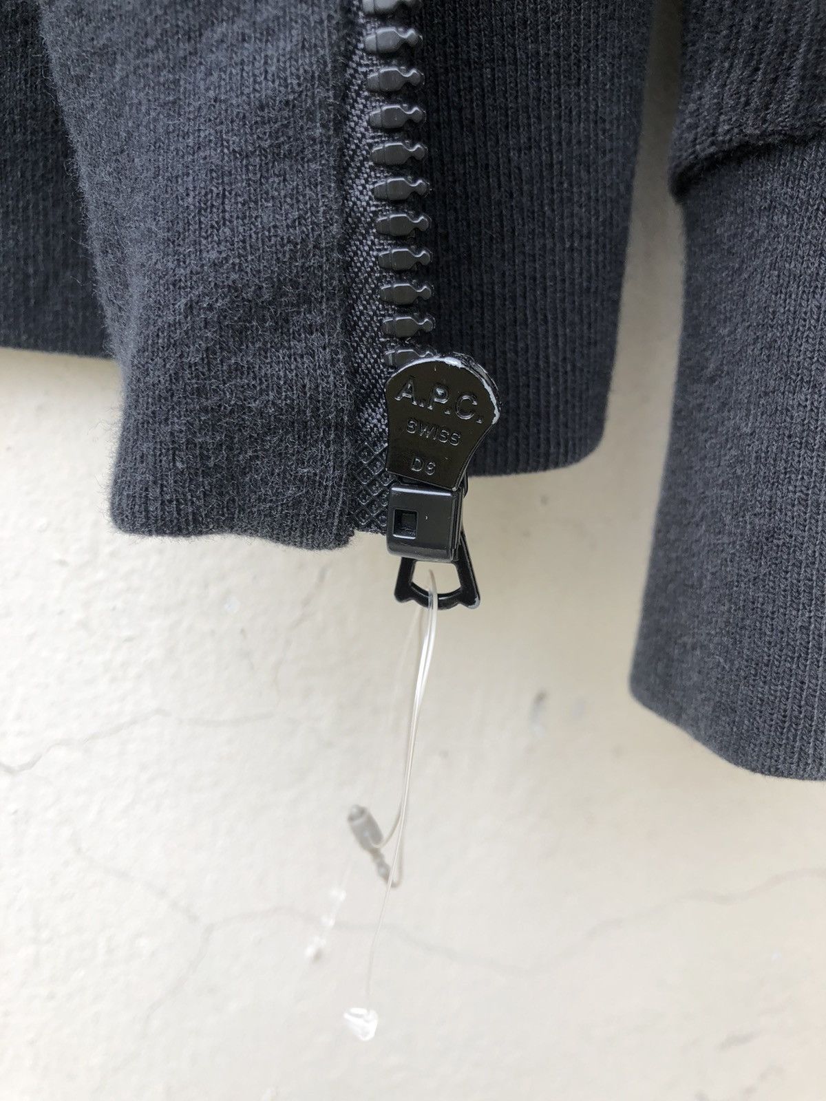 A.P.C. Vintage A.P.C. Faded Black Corduroy Round Neck Zip Sweater Size US S / EU 44-46 / 1 - 12 Thumbnail