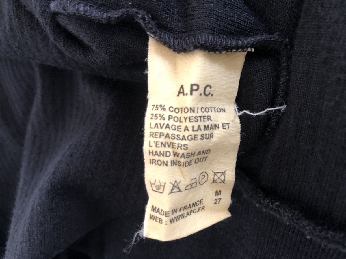 A.P.C. Vintage A.P.C. Faded Black Corduroy Round Neck Zip Sweater Size US S / EU 44-46 / 1 - 15 Thumbnail