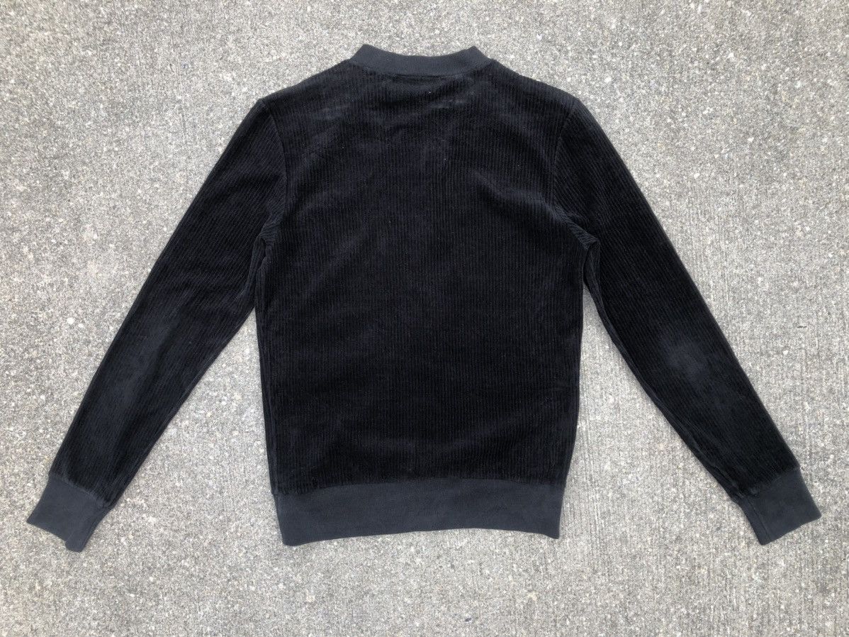 A.P.C. Vintage A.P.C. Faded Black Corduroy Round Neck Zip Sweater Size US S / EU 44-46 / 1 - 2 Thumbnail