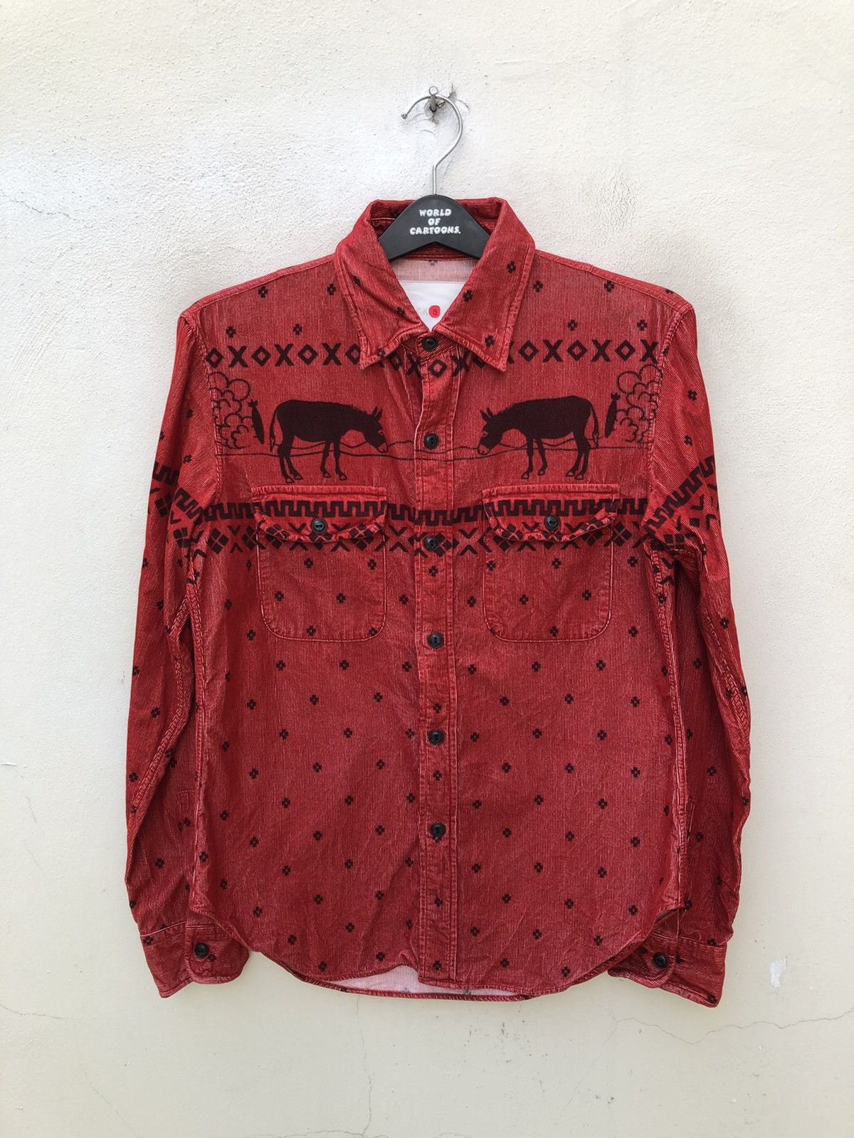 Markaware Marka Japan Printed Corduroy Button Shirt “ SAMPLE “ Size US M / EU 48-50 / 2 - 9 Thumbnail