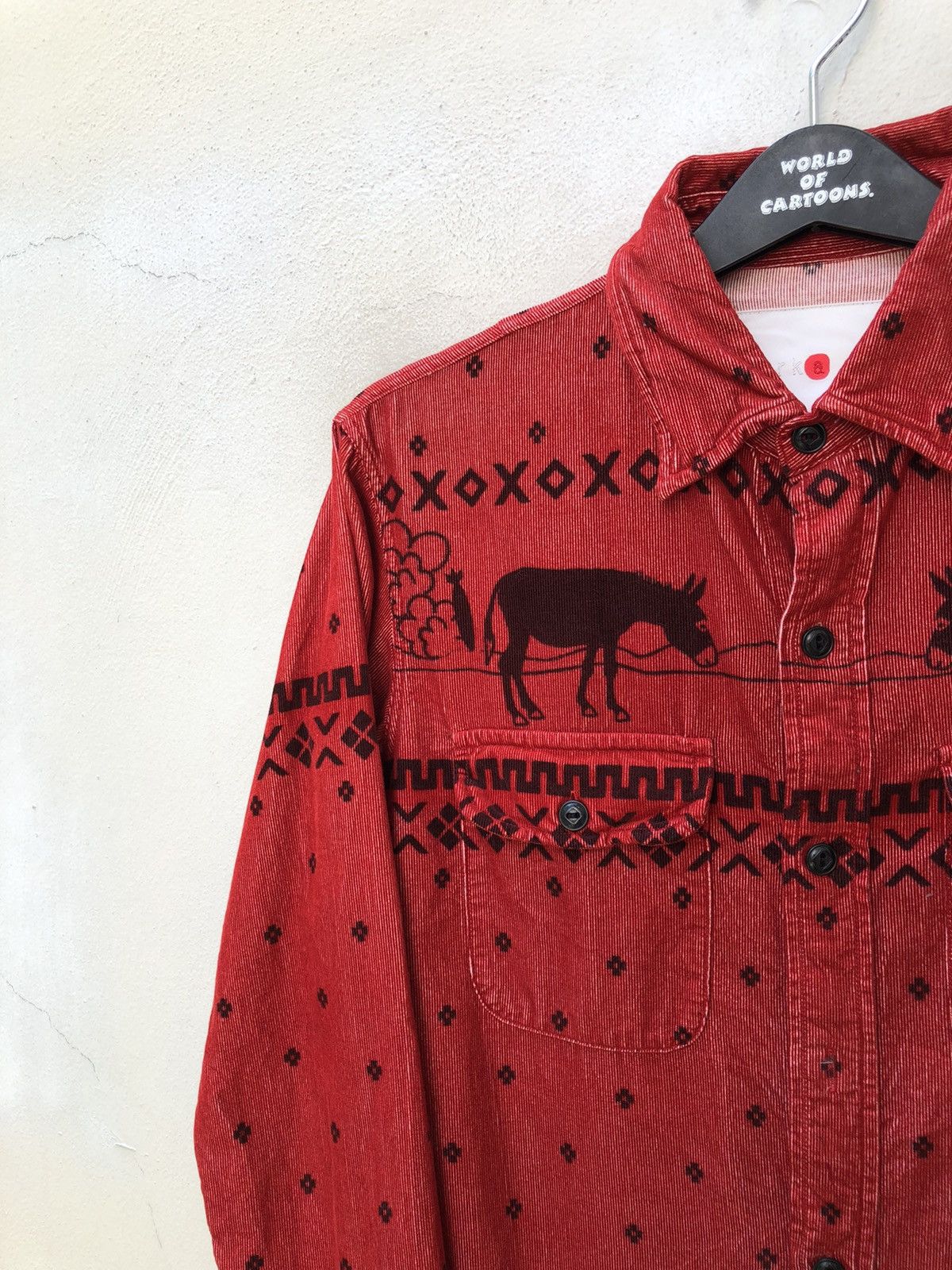 Markaware Marka Japan Printed Corduroy Button Shirt “ SAMPLE “ Size US M / EU 48-50 / 2 - 5 Thumbnail