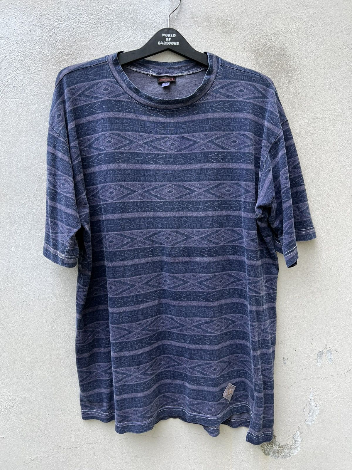 Gramicci Vintage 90s Gramicci Sun Fade Tribe Stripes t shirt Size US L / EU 52-54 / 3 - 5 Thumbnail