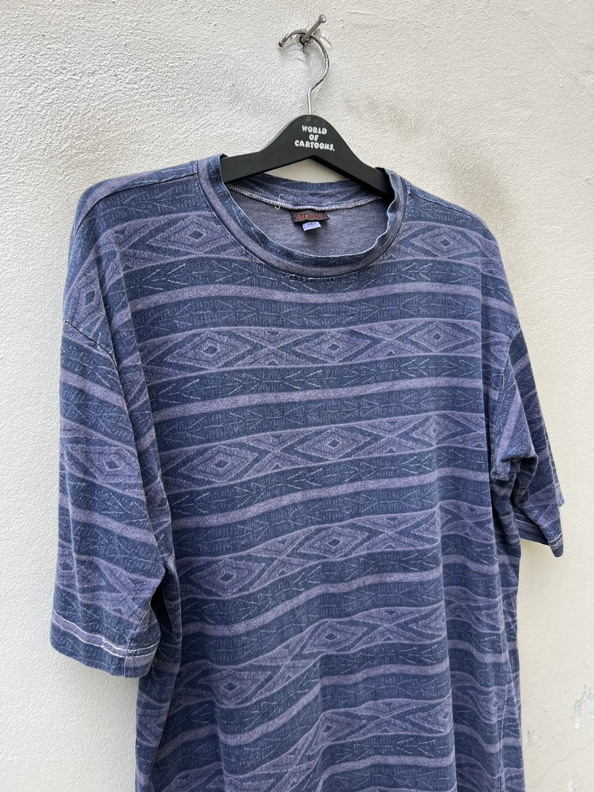 Gramicci Vintage 90s Gramicci Sun Fade Tribe Stripes t shirt Size US L / EU 52-54 / 3 - 10 Thumbnail