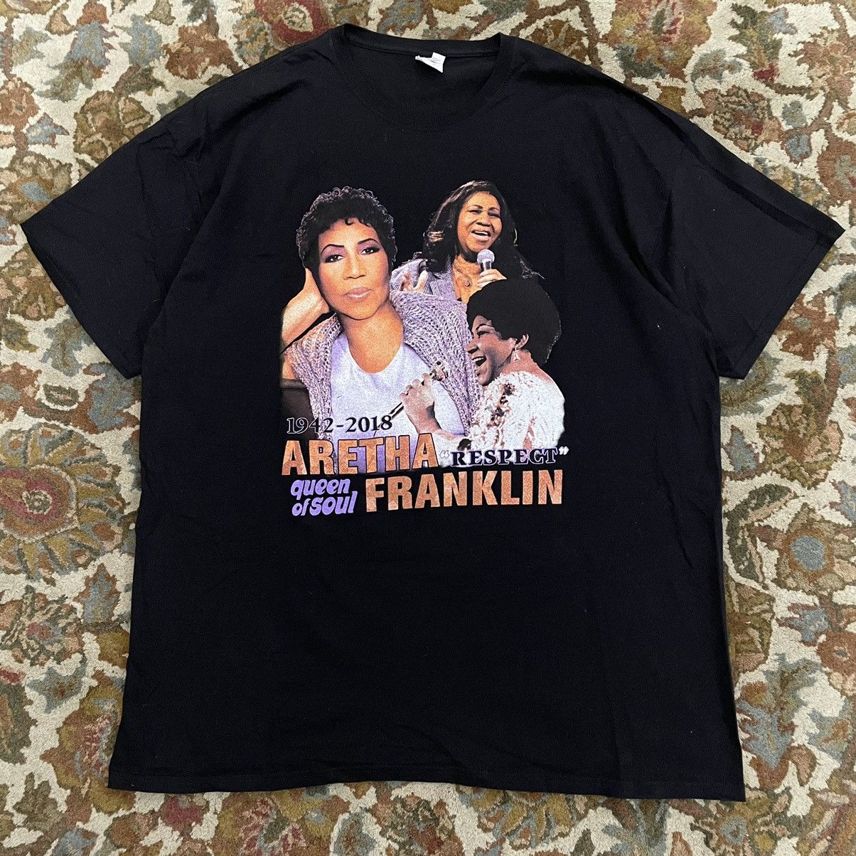 Vintage Aretha Franklin Memorial Tee Grailed