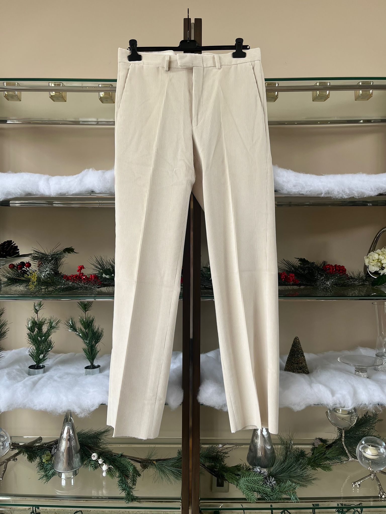 image of Gucci Corduroy Pants In Ivory, Men's (Size 36)