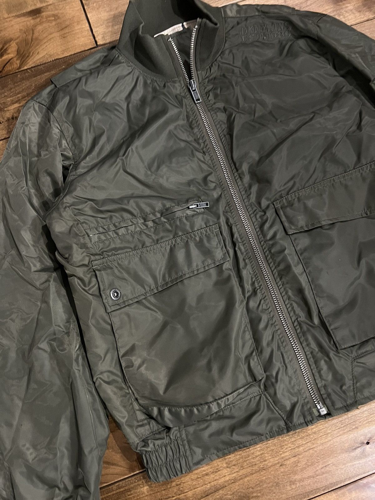 DKNY DKNY Nylon Cargo Bomber Jacket Size US M / EU 48-50 / 2 - 4 Thumbnail