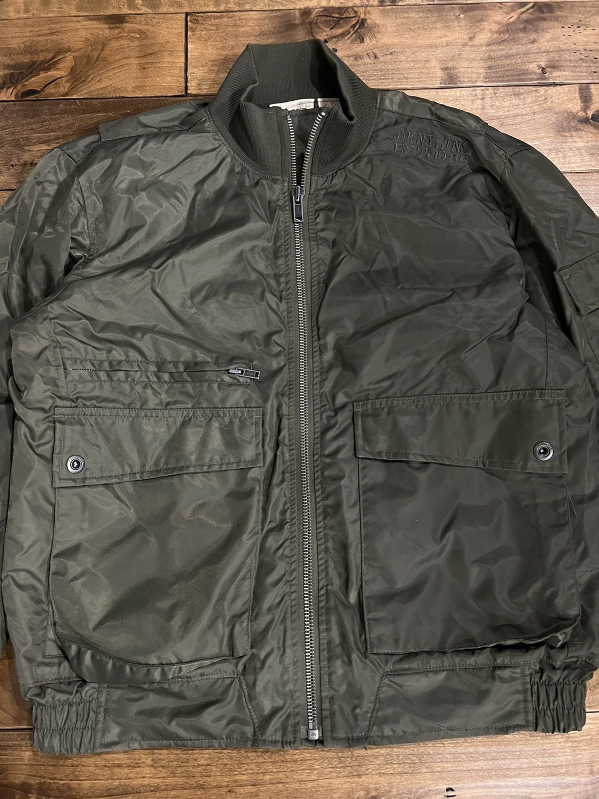 DKNY DKNY Nylon Cargo Bomber Jacket Size US M / EU 48-50 / 2 - 3 Thumbnail