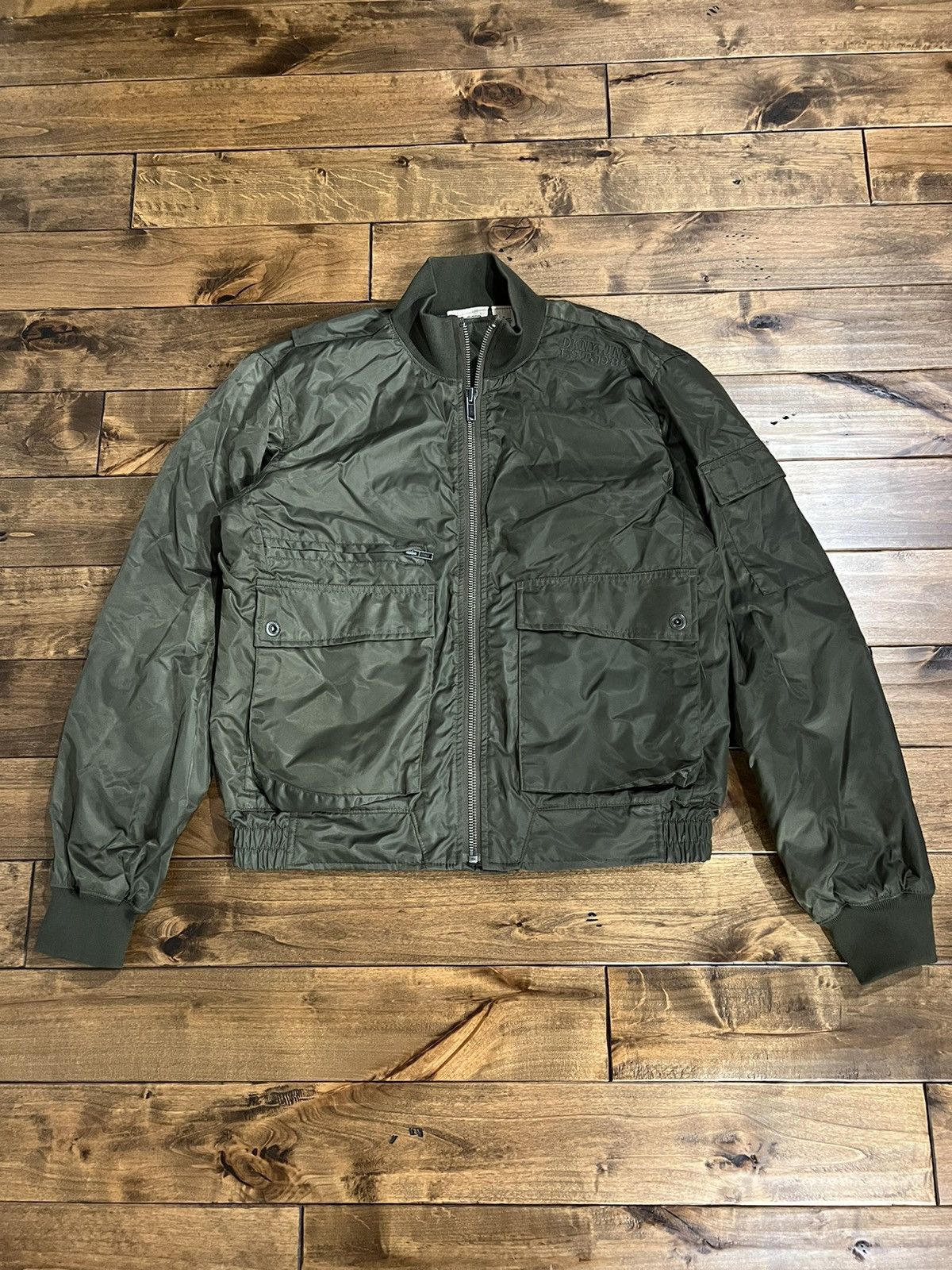 DKNY DKNY Nylon Cargo Bomber Jacket Size US M / EU 48-50 / 2 - 1 Thumbnail