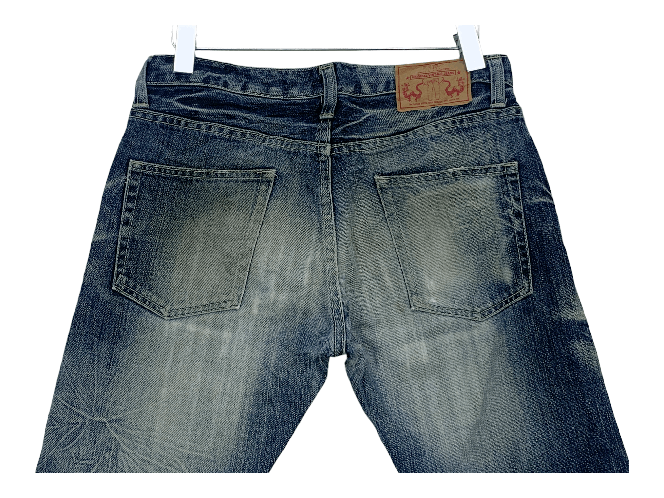 Japanese Brand × Takeo Kikuchi Straight Leg Denim Distressed Jeans Made in Japan Size US 31 - 6 Thumbnail