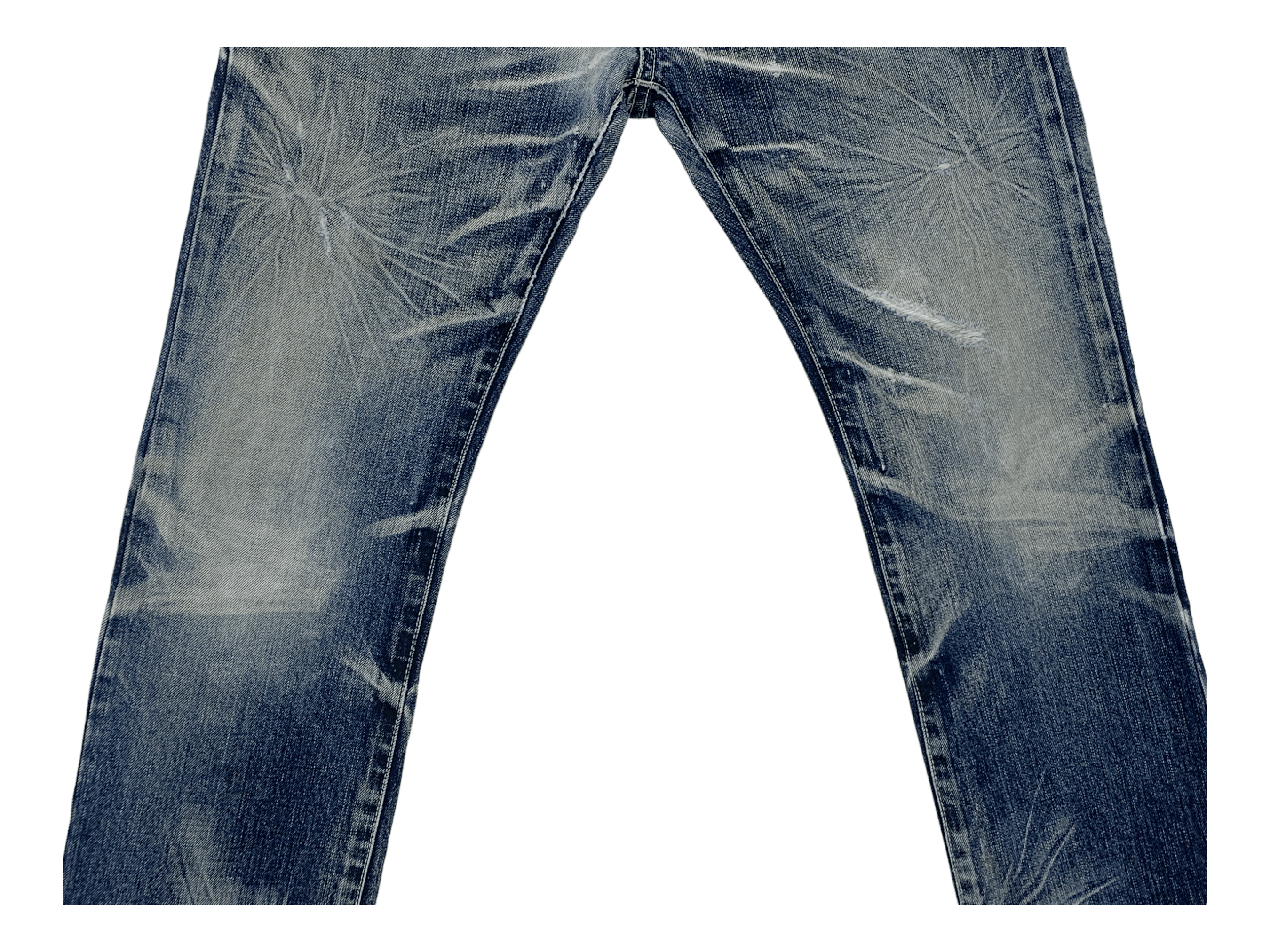 Japanese Brand × Takeo Kikuchi Straight Leg Denim Distressed Jeans Made in Japan Size US 31 - 4 Thumbnail