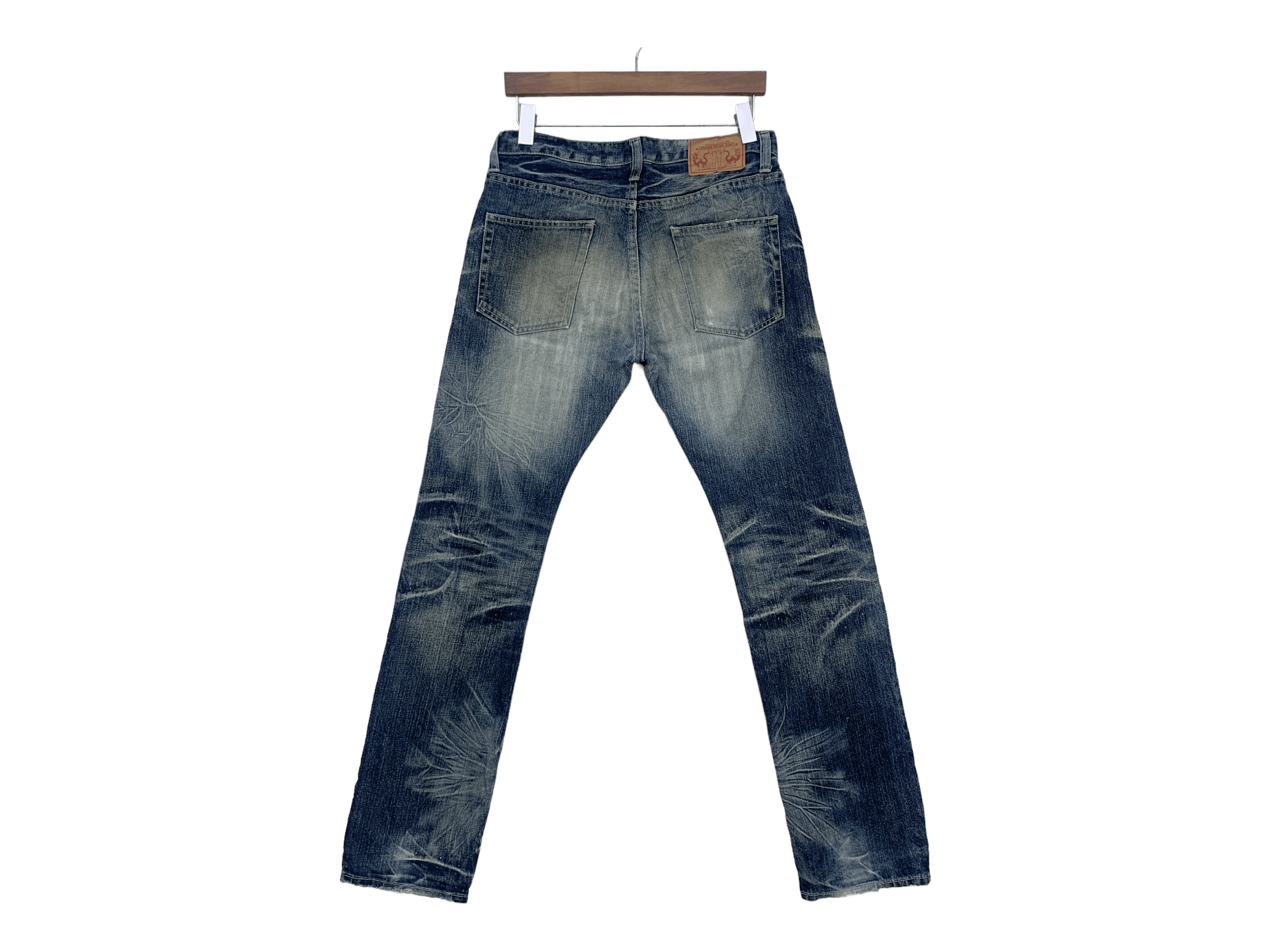 Japanese Brand × Takeo Kikuchi Straight Leg Denim Distressed Jeans Made in Japan Size US 31 - 1 Thumbnail