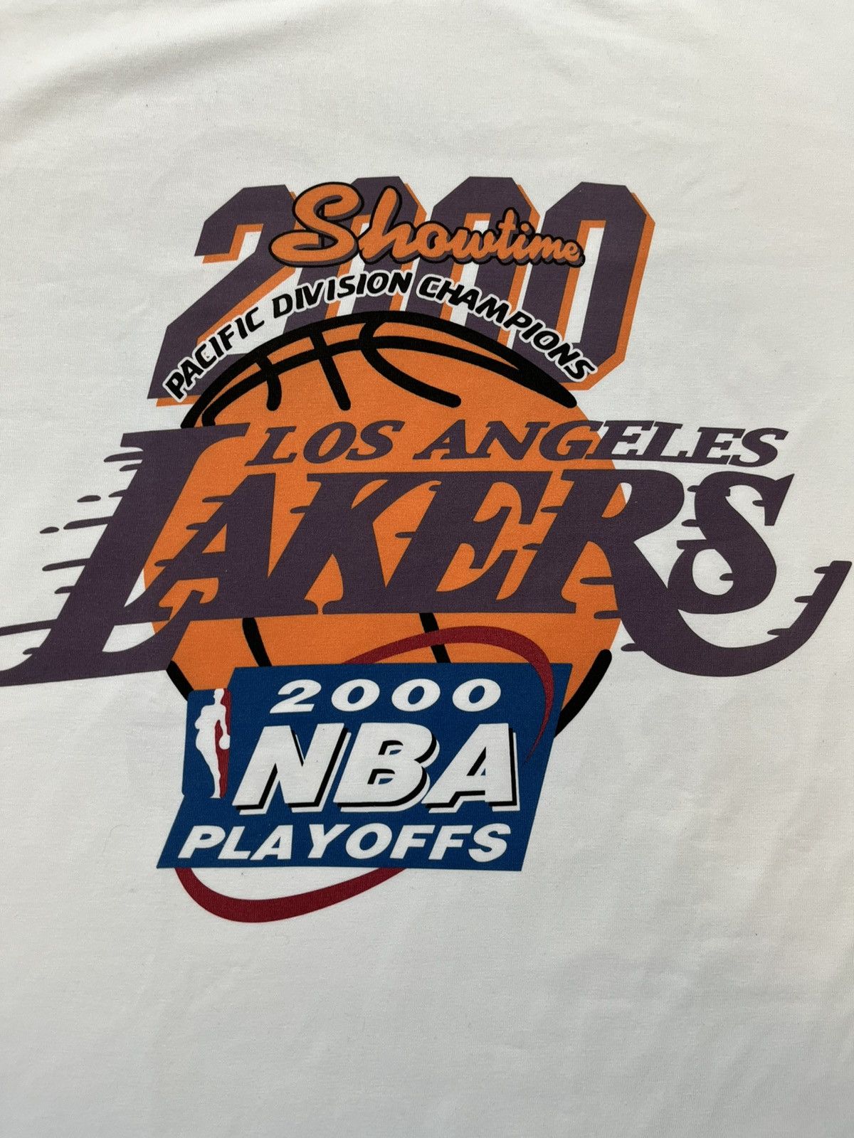 NBA × Vintage FREE SHIPPING Custom 2000 Laker Vintage Tee Size US L / EU 52-54 / 3 - 3 Thumbnail
