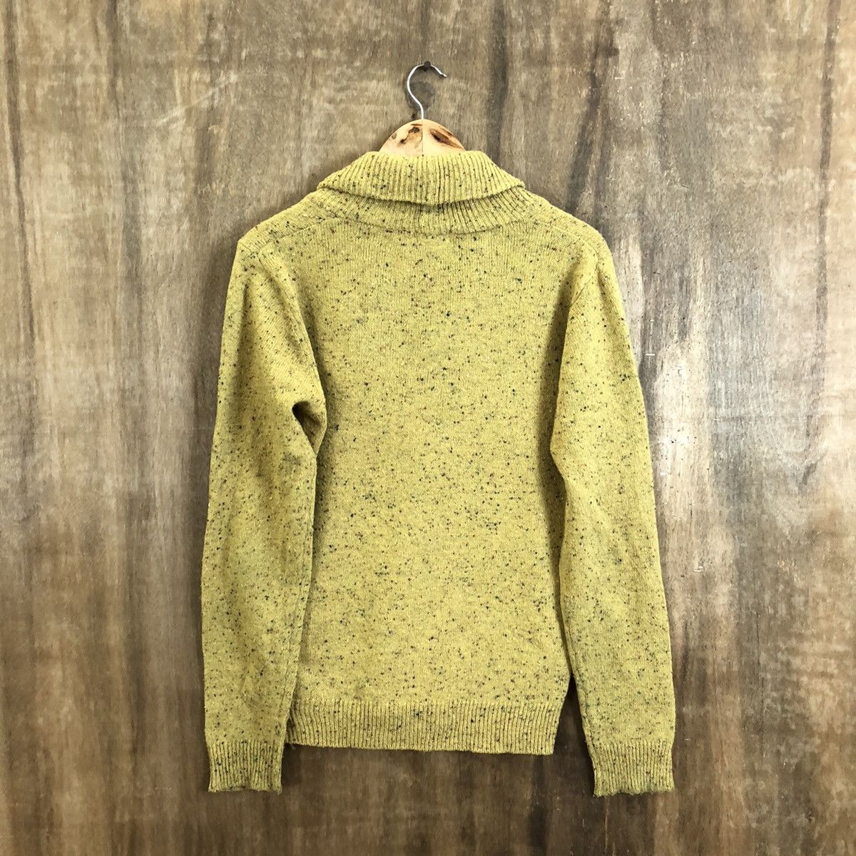 Japanese Brand Vibyor Yellow Cardigan Knitwear #129 Size US M / EU 48-50 / 2 - 7 Thumbnail