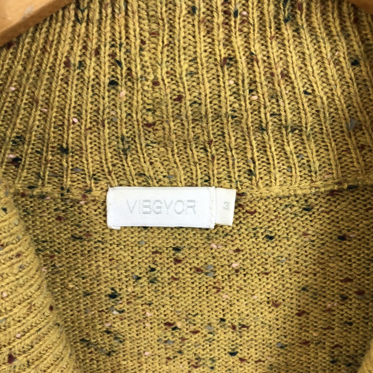 Japanese Brand Vibyor Yellow Cardigan Knitwear #129 Size US M / EU 48-50 / 2 - 5 Thumbnail