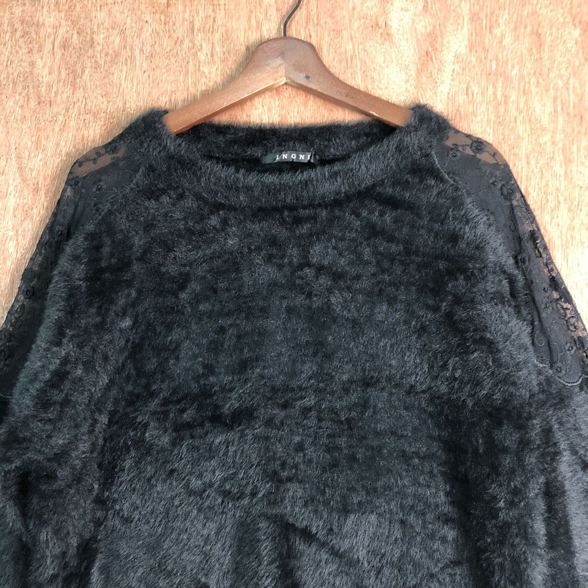 Homespun Knitwear JAPAN INGNI BLACK MOHAIR BAGGY KNITWEAR Size US M / EU 48-50 / 2 - 2 Thumbnail