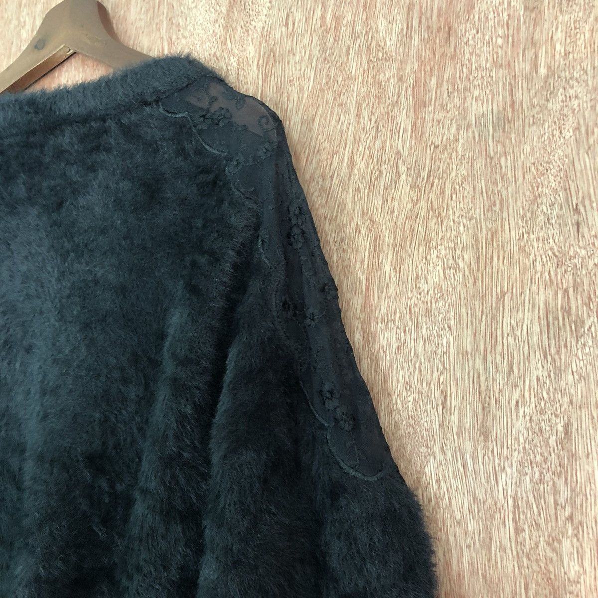Homespun Knitwear JAPAN INGNI BLACK MOHAIR BAGGY KNITWEAR Size US M / EU 48-50 / 2 - 10 Thumbnail