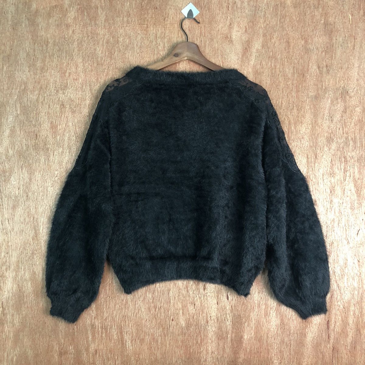 Homespun Knitwear JAPAN INGNI BLACK MOHAIR BAGGY KNITWEAR Size US M / EU 48-50 / 2 - 9 Thumbnail