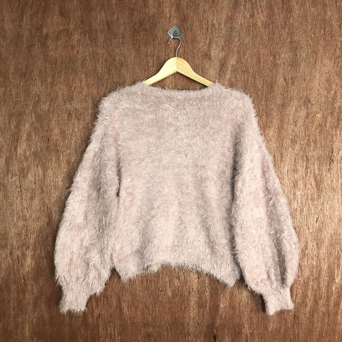 Homespun Knitwear Gu Japan Pink Mohair Baggy Knitwear #0463 Size US M / EU 48-50 / 2 - 11 Thumbnail
