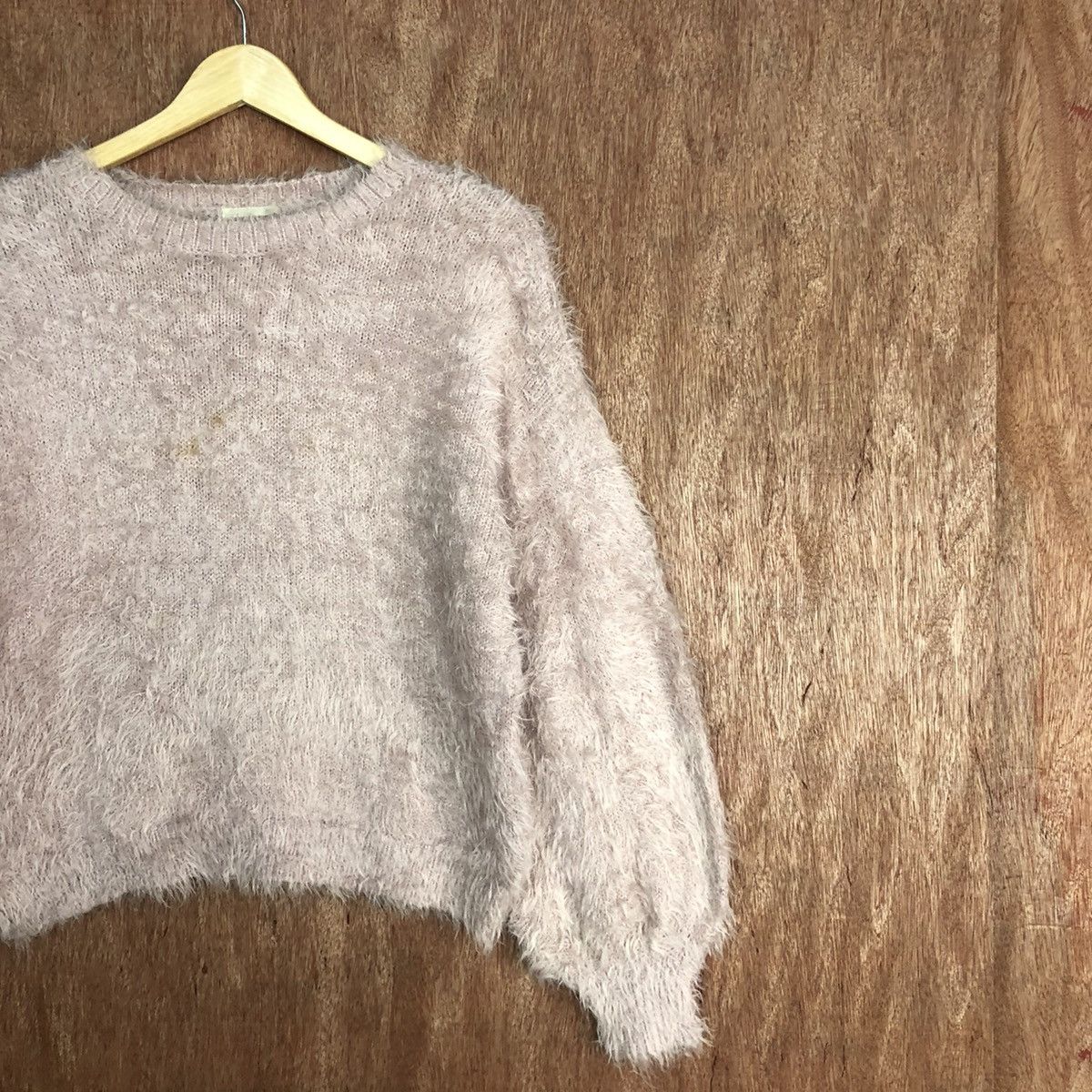 Homespun Knitwear Gu Japan Pink Mohair Baggy Knitwear #0463 Size US M / EU 48-50 / 2 - 5 Thumbnail