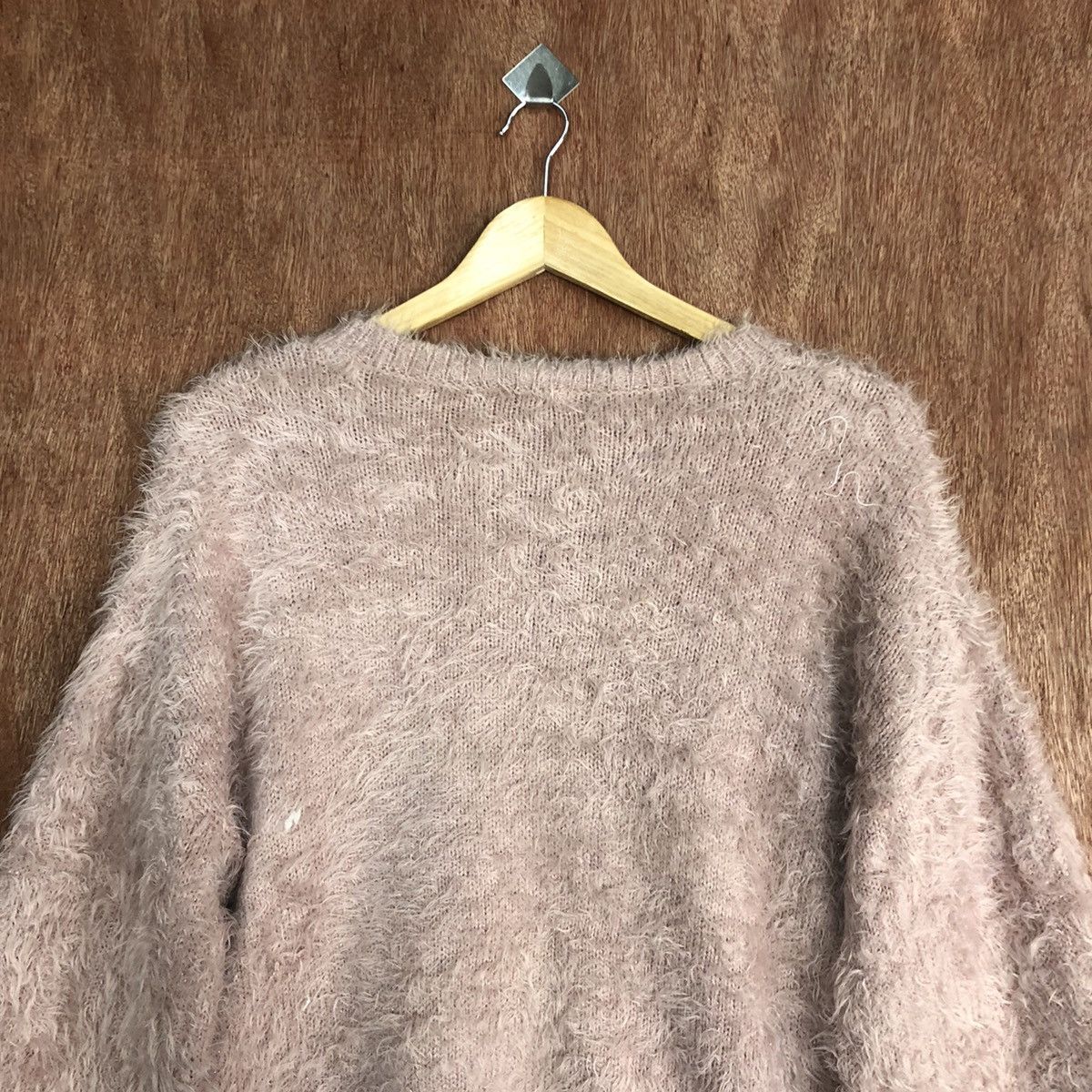 Homespun Knitwear Gu Japan Pink Mohair Baggy Knitwear #0463 Size US M / EU 48-50 / 2 - 12 Thumbnail