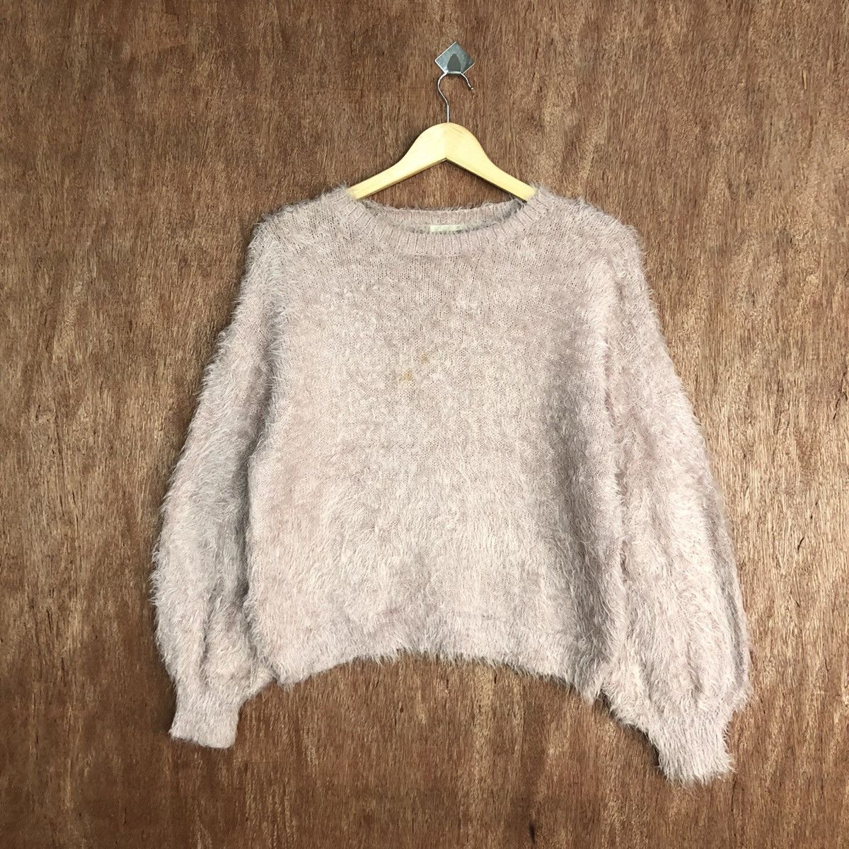 Homespun Knitwear Gu Japan Pink Mohair Baggy Knitwear #0463 Size US M / EU 48-50 / 2 - 3 Thumbnail
