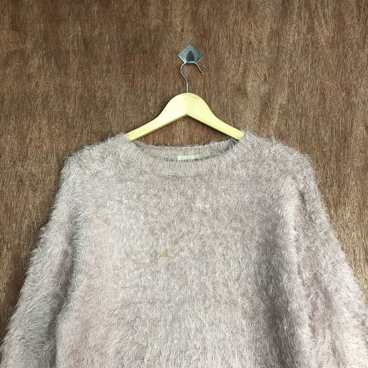 Homespun Knitwear Gu Japan Pink Mohair Baggy Knitwear #0463 Size US M / EU 48-50 / 2 - 9 Thumbnail