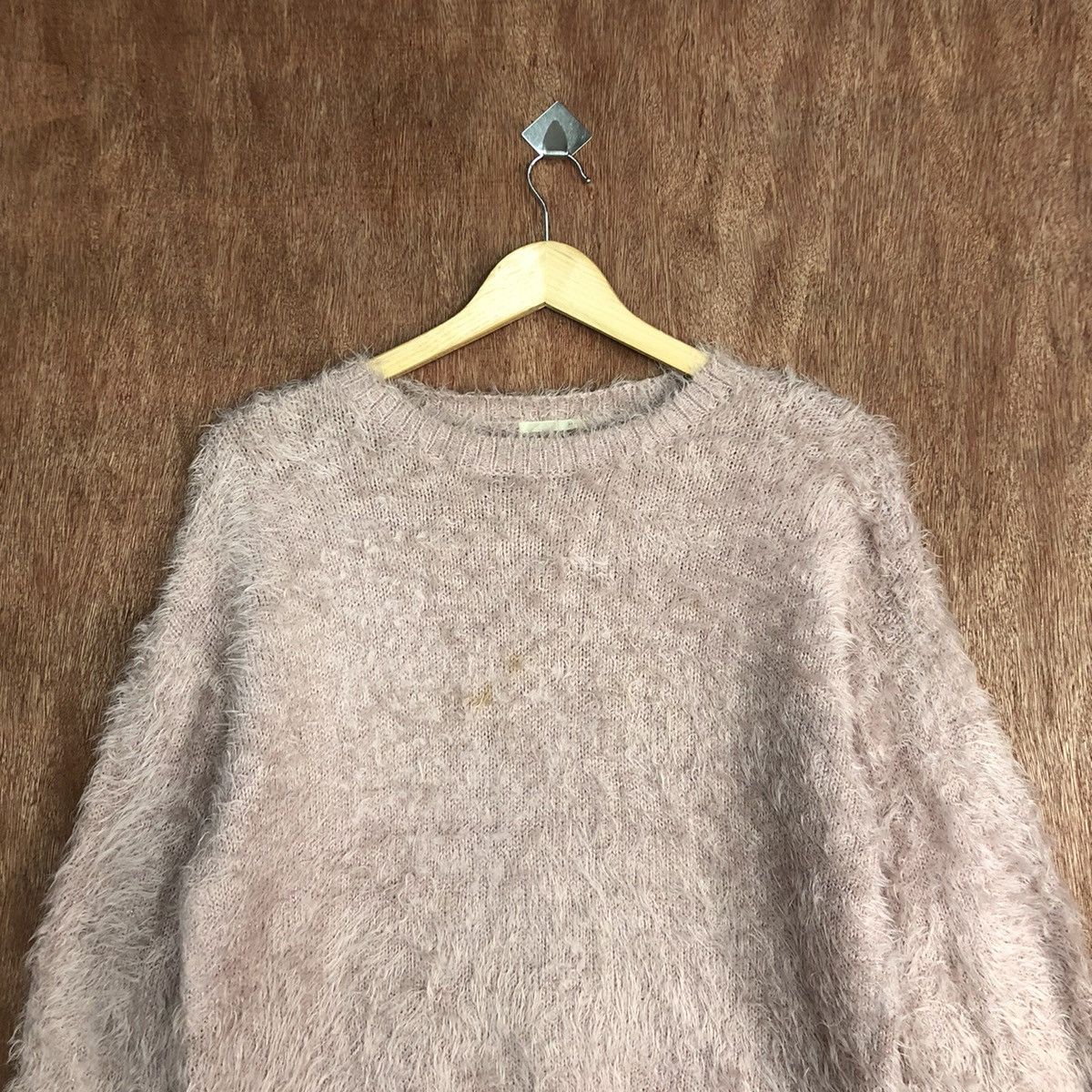 Homespun Knitwear Gu Japan Pink Mohair Baggy Knitwear #0463 Size US M / EU 48-50 / 2 - 2 Thumbnail