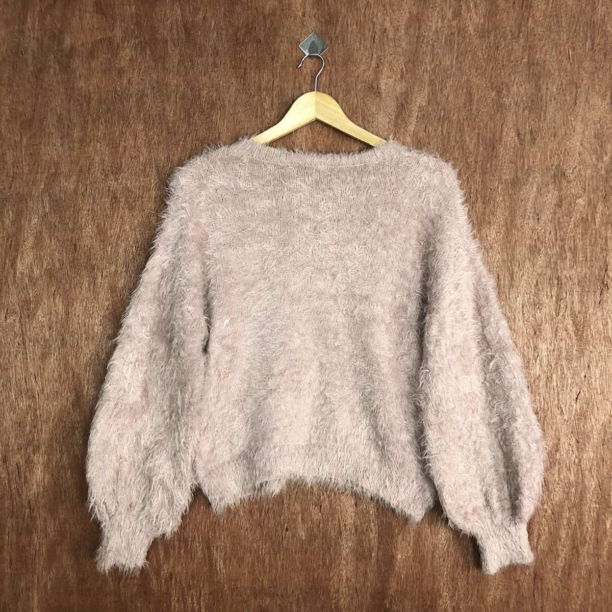 Homespun Knitwear Gu Japan Pink Mohair Baggy Knitwear #0463 Size US M / EU 48-50 / 2 - 13 Thumbnail