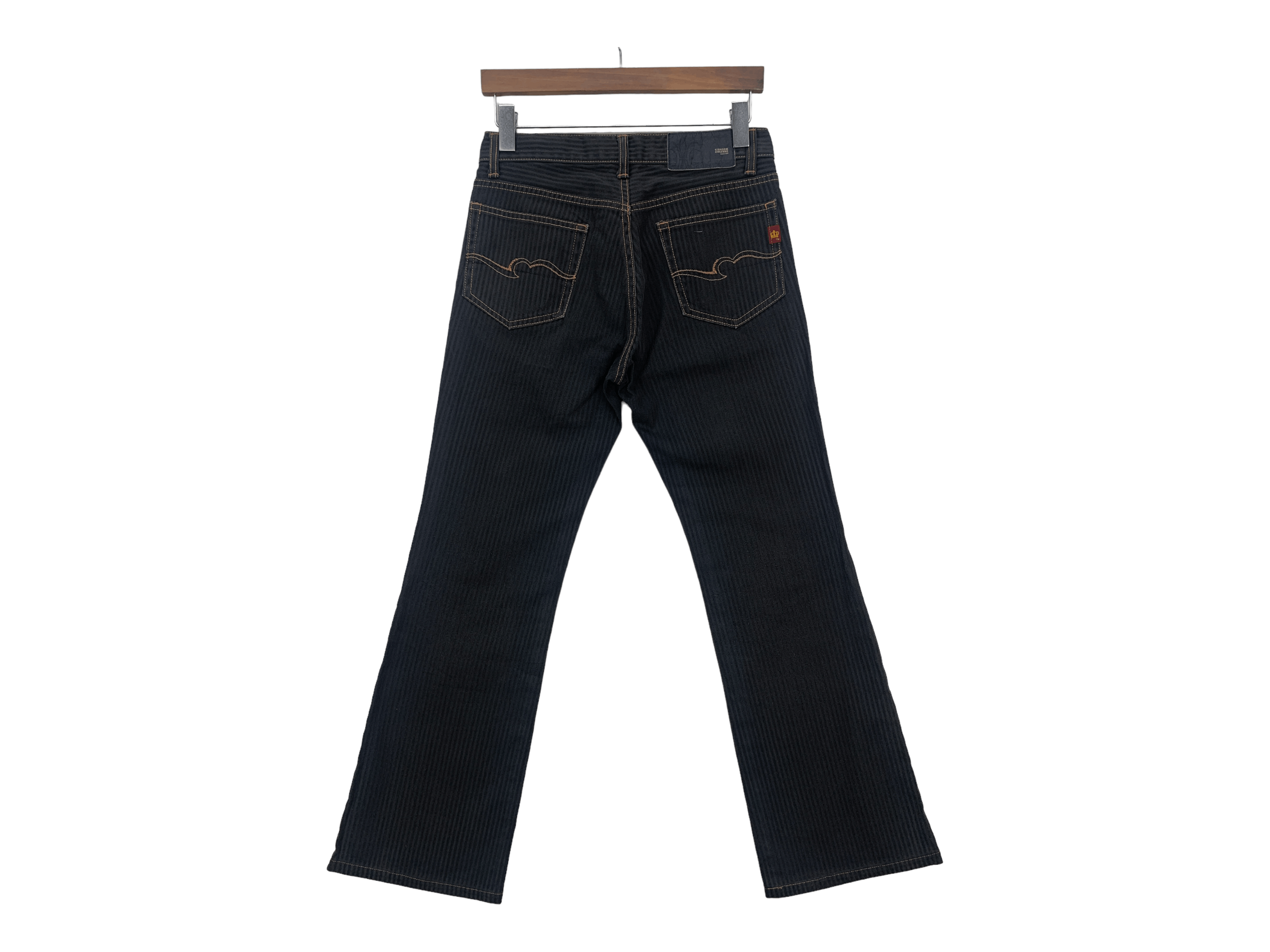 Japanese Brand Custom Culture Stripes Flare Jeans Size 29" - 2 Thumbnail