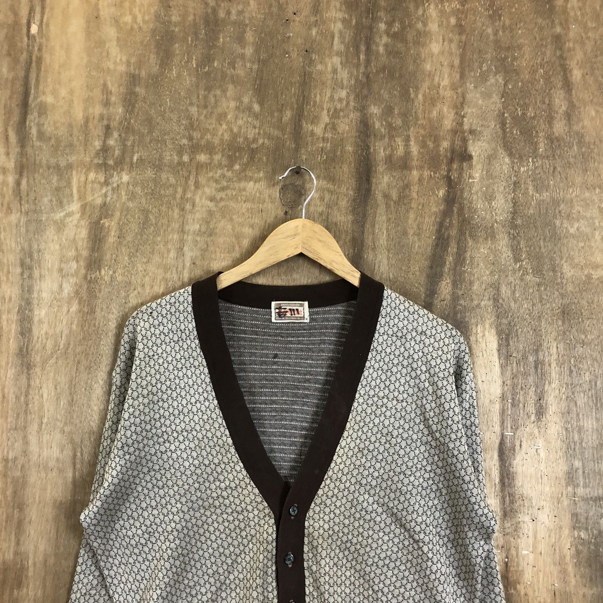 Aran Isles Knitwear Japanese Brand Brown Distressed Cardigan Knitwear #065 Size US L / EU 52-54 / 3 - 2 Thumbnail