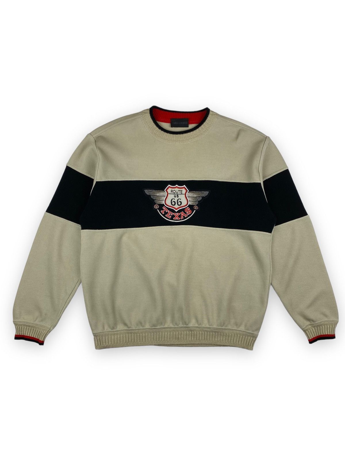 Carlo Colucci × Vintage Mens Vintage Carlo Colucci Texas Sweater Sweatshirt Size XL Size US XL / EU 56 / 4 - 1 Thumbnail