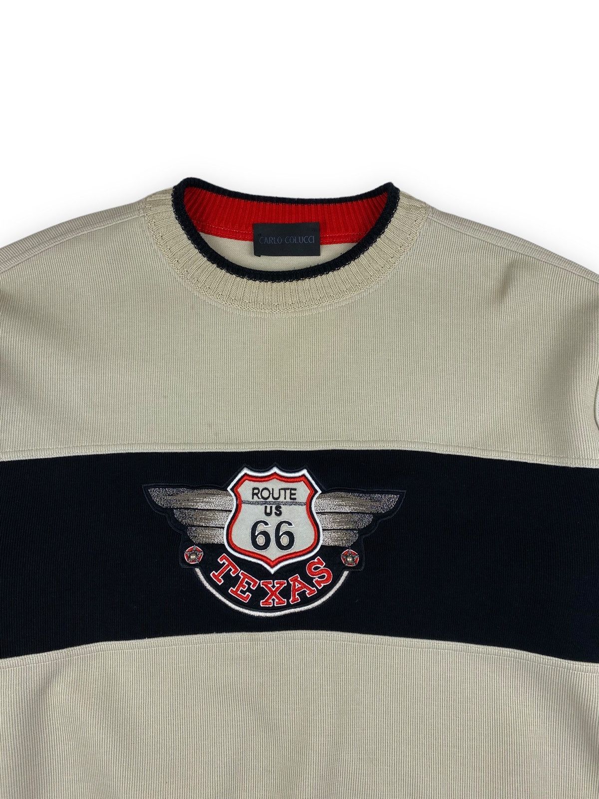 Carlo Colucci × Vintage Mens Vintage Carlo Colucci Texas Sweater Sweatshirt Size XL Size US XL / EU 56 / 4 - 4 Thumbnail