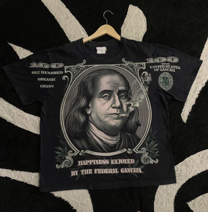 予約販売品】 Benjamin Franklin Parody Tシャツ - トップス