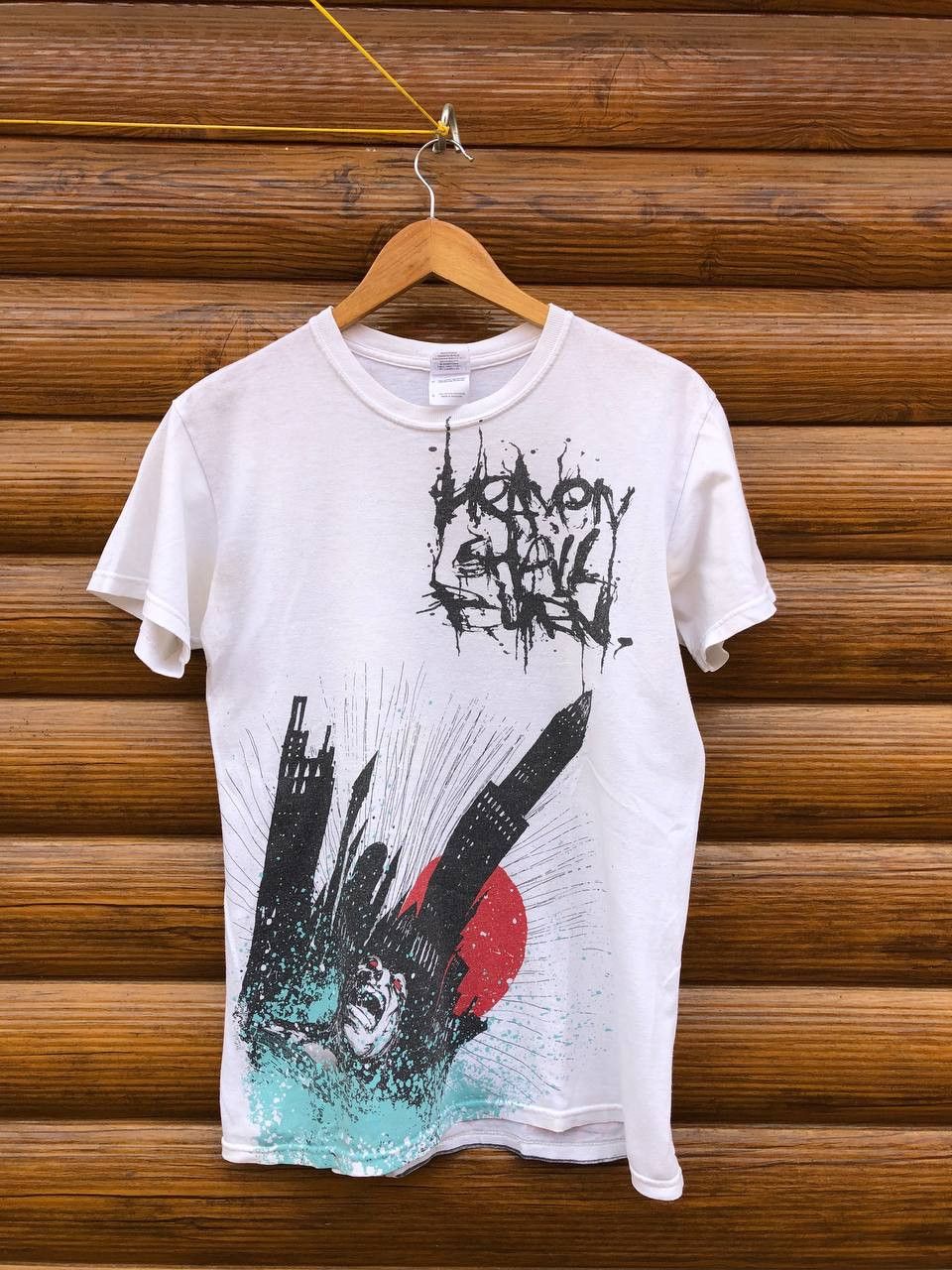 Vintage Vintage All Over Print T Shirt Size US S / EU 44-46 / 1 - 1 Thumbnail